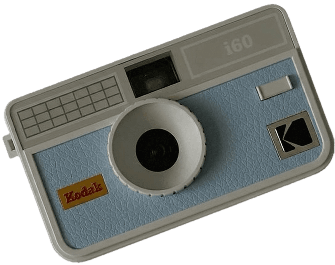 Blue Kodak camera