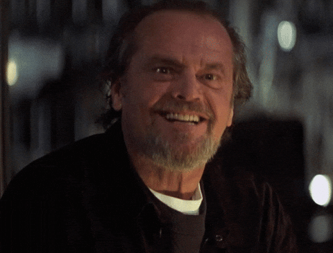 Jack Nicholson nodding yes